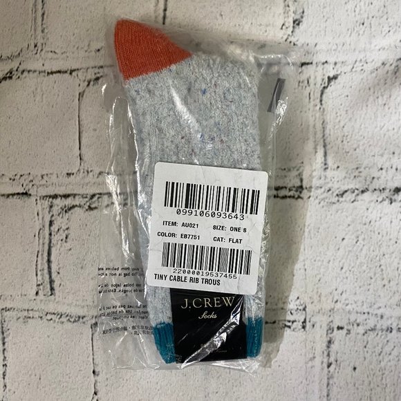 J. Crew Plush trouser socks with pop-color details - Picture 4 of 6